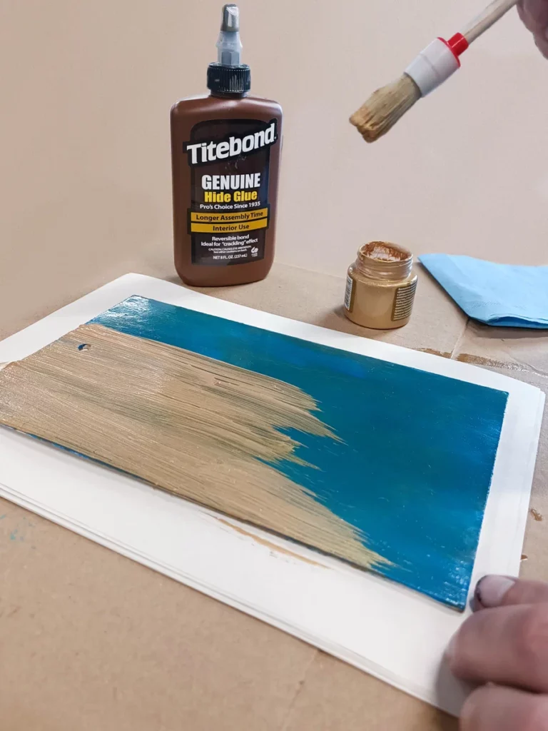 Клей Titebond Liquid Hide Glue для создания “антикварной” отделки ваших проектов (эффект кракелюр)
